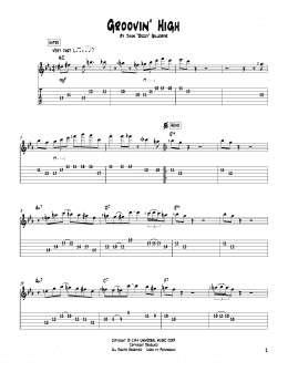 page one of Groovin' High (Solo Guitar)