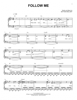 page one of Follow Me (Easy Piano)