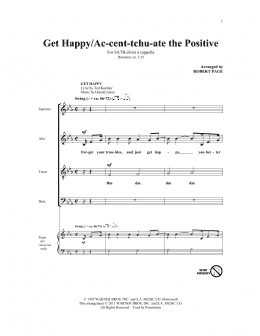 page one of Ac-cent-tchu-ate The Positive (SATB Choir)