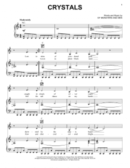 page one of Crystals (Piano, Vocal & Guitar Chords (Right-Hand Melody))