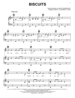 page one of Biscuits (Piano, Vocal & Guitar Chords (Right-Hand Melody))