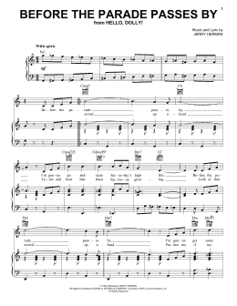 page one of Before The Parade Passes By (Piano, Vocal & Guitar Chords (Right-Hand Melody))