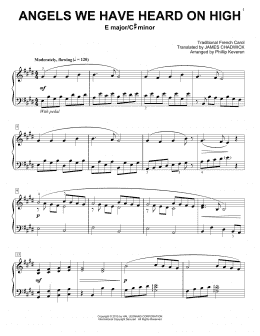 page one of Angels We Have Heard On High (arr. Phillip Keveren) (Piano Solo)