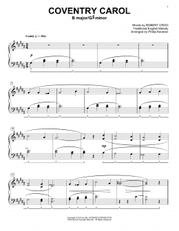page one of Coventry Carol (arr. Phillip Keveren) (Piano Solo)