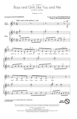 page one of Boys And Girls Like You And Me (SSA Choir)