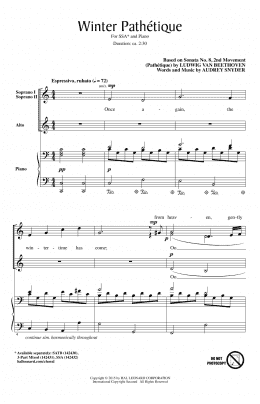 page one of Winter Pathetique (SSA Choir)