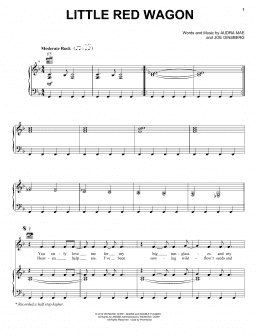 page one of Little Red Wagon (Piano, Vocal & Guitar Chords (Right-Hand Melody))