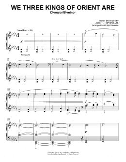 page one of We Three Kings Of Orient Are (arr. Phillip Keveren) (Piano Solo)
