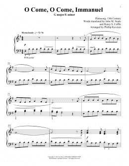 page one of O Come, O Come Immanuel (arr. Phillip Keveren) (Piano Solo)