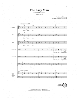 page one of The Lazy Man (SATB Choir)