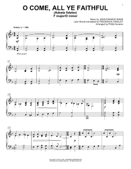 page one of O Come, All Ye Faithful (Adeste Fideles) (arr. Phillip Keveren) (Piano Solo)