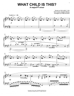 page one of What Child Is This? (arr. Phillip Keveren) (Piano Solo)