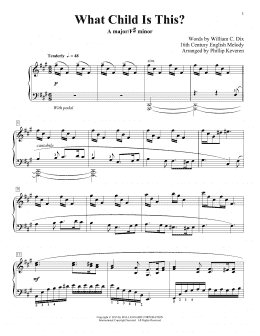 page one of What Child Is This? (arr. Phillip Keveren) (Piano Solo)