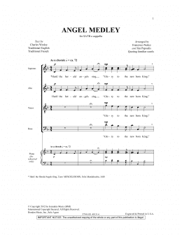 page one of Angel Medley (from Coolside of Yuletide) (SATB Choir)