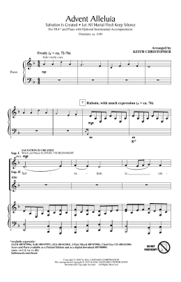 page one of Advent Alleluia (SSA Choir)