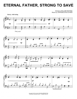 page one of Eternal Father, Strong To Save (Piano Solo)