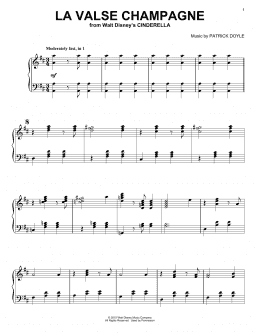 page one of La Valse Champagne (Piano Solo)