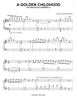 page one of A Golden Childhood (Piano Solo)