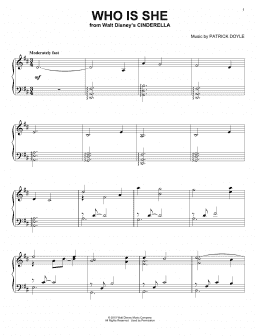 page one of Who Is She (Piano Solo)