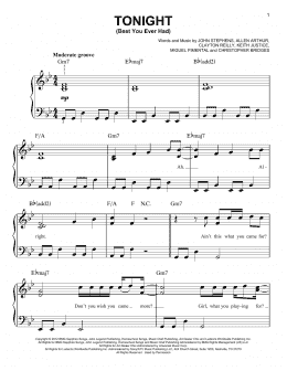 page one of Tonight (Best You Ever Had) (Easy Piano)
