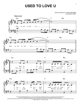 page one of Used To Love U (Easy Piano)