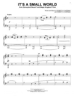 page one of It's A Small World (Piano Solo)