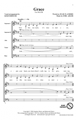 page one of Grace (SATB Choir)