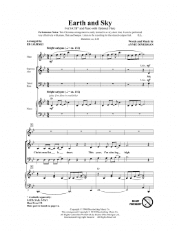 page one of Earth And Sky (SATB Choir)