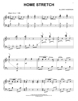 page one of Home Stretch (Piano Solo)