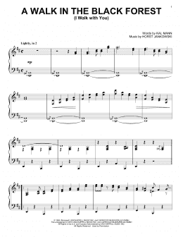 page one of A Walk In The Black Forest (I Walk With You) (Piano Solo)
