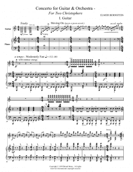 page one of Concerto For Guitar And Orchestra - For Two Christophers (Guitar and Piano)