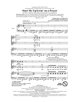 page one of Start Me Up/Livin' On A Prayer (SSA Choir)