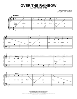 page one of Over The Rainbow (Very Easy Piano)