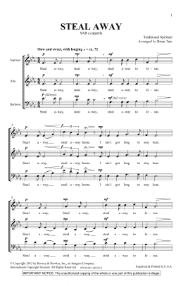 page one of Steal Away (SAB Choir)