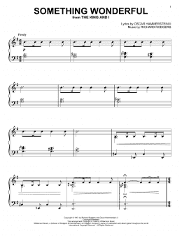 page one of Something Wonderful (Piano Solo)