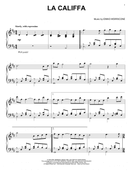 page one of La Califfa (Piano Solo)