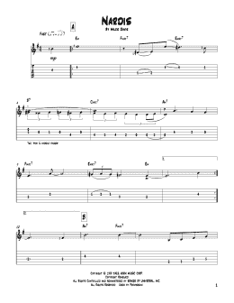 page one of Nardis (Solo Guitar)