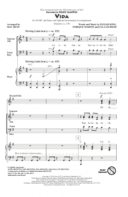 page one of Vida (SATB Choir)