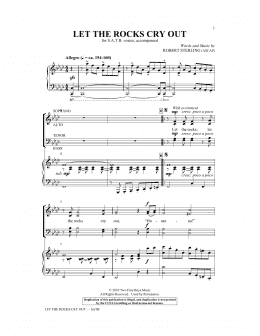 page one of Let The Rocks Cry Out (SATB Choir)