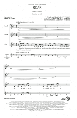 page one of Roar (arr. Deke Sharon) (SSA Choir)