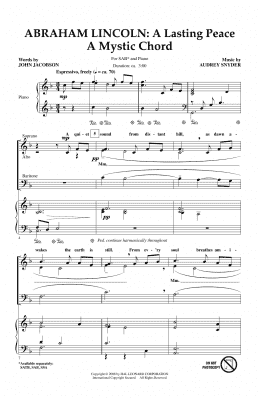 page one of Abraham Lincoln: A Lasting Peace (SAB Choir)