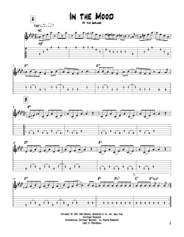 page one of In The Mood (Solo Guitar)