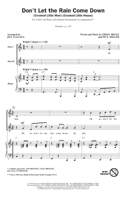 page one of Don't Let The Rain Come Down (Crooked Little Man) (Crooked Little House) (2-Part Choir)