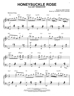 page one of Honeysuckle Rose [Stride version] (arr. Brent Edstrom) (Piano Solo)