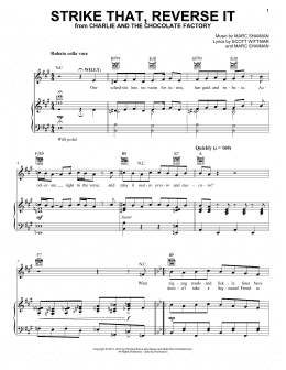page one of Strike That, Reverse It (Piano, Vocal & Guitar Chords (Right-Hand Melody))