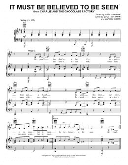 page one of It Must Be Believed To Be Seen (Piano, Vocal & Guitar Chords (Right-Hand Melody))