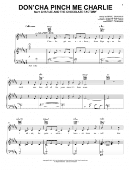 page one of Don'cha Pinch Me Charlie (Piano, Vocal & Guitar Chords (Right-Hand Melody))