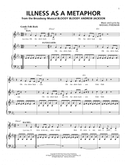 page one of Illness As A Metaphor (Piano & Vocal)
