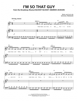 page one of I'm So That Guy (Piano & Vocal)
