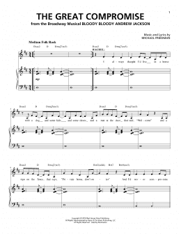 page one of The Great Compromise (Piano & Vocal)